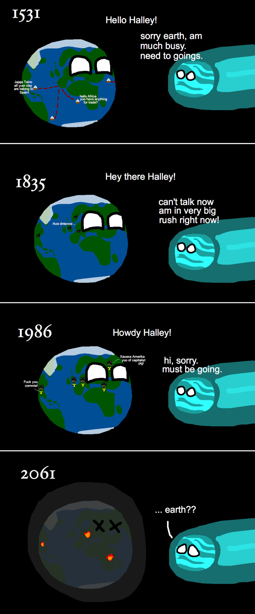 Halley's comet is coming back soon - meme