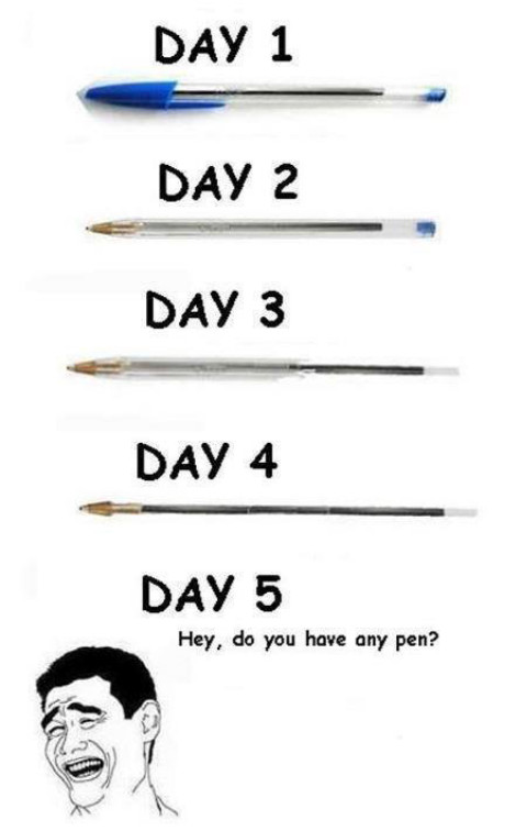 U have pen? - meme
