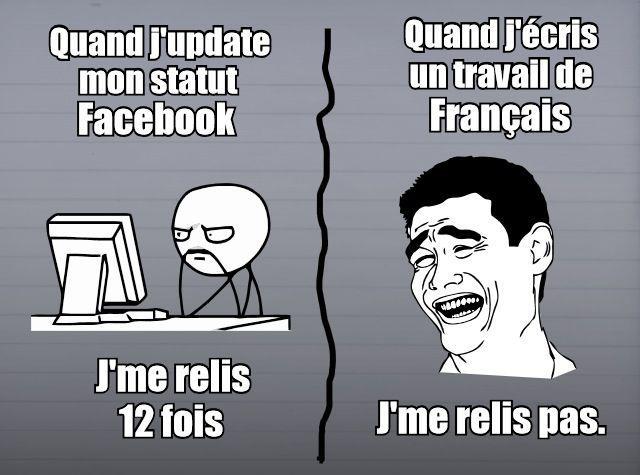 Français et Facebook - meme