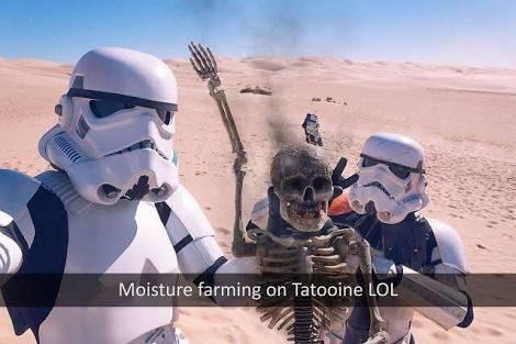 Only imperial stormtroopers' selfies are so precise - meme