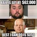 I Know who specializes in bail bonds let me call him