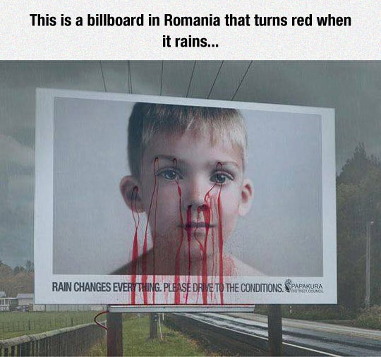 Very dramatic billboard - meme