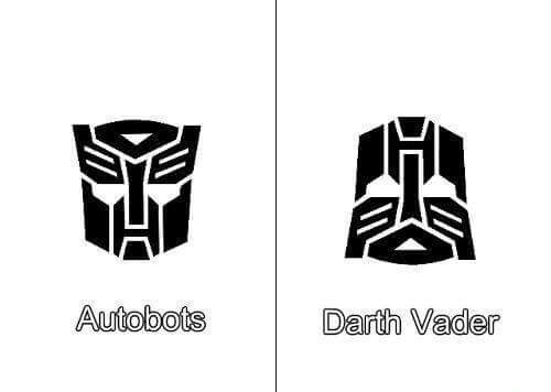 autobots and darth vad. - meme