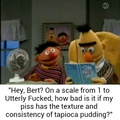 Delicious pudding, Ernie