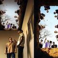 Ceiling art in smoking room