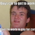 Paying for car