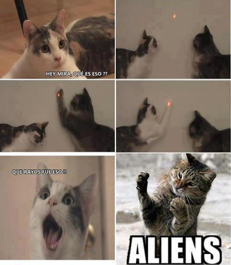 Los aliens - meme