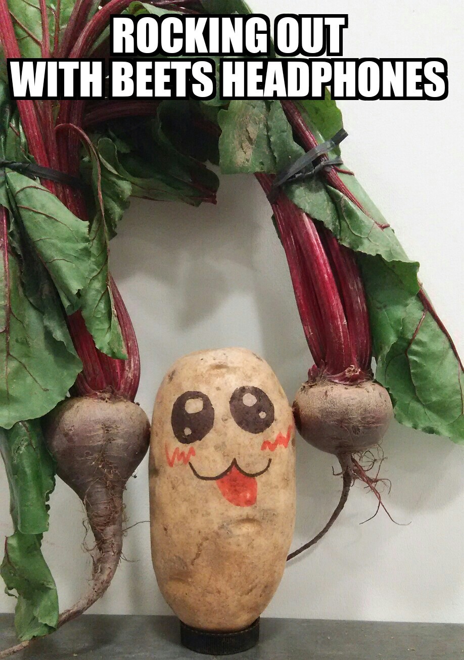 Potatoes and puns - meme