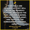 High heels...