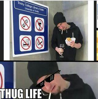 Thug life man - meme