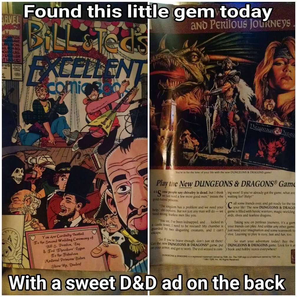 Marvel Comics present Bill and Ted's Excellent Comic Book - meme