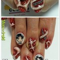 Nails Painting attack on titans
