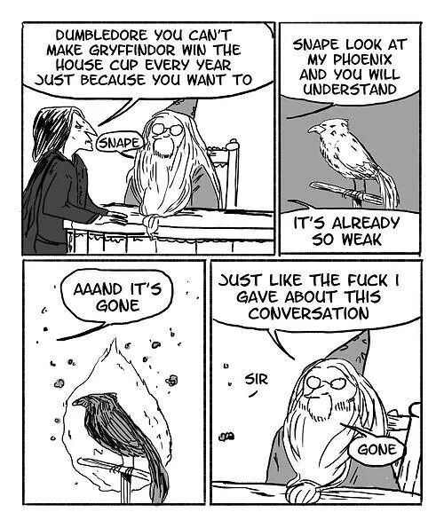 Dumbledore and Snape - meme
