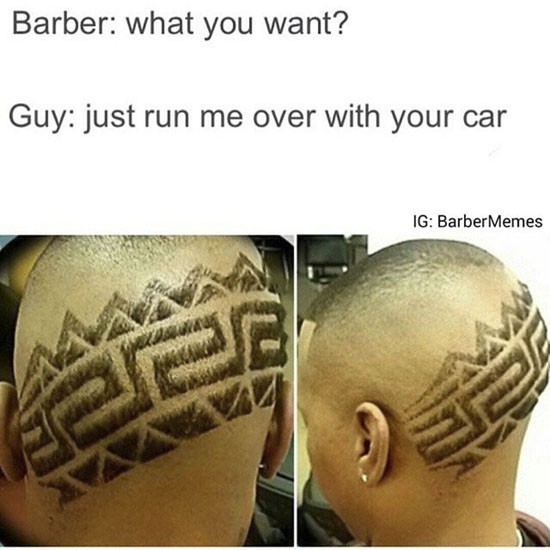 5th comment will become this barber - meme
