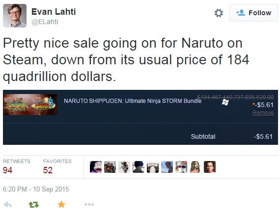 Naruto Steam Sale! - meme