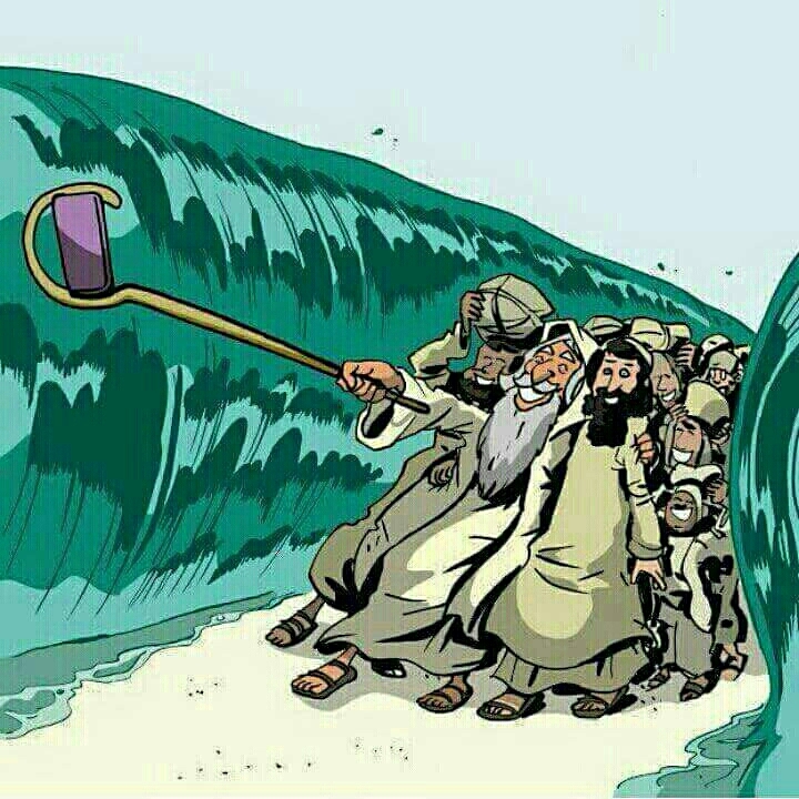 Moses took first selfi - meme