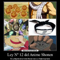 Ley #12 del anime shonen
