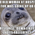 Awkward old lady