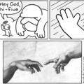 this is how God gives a high five