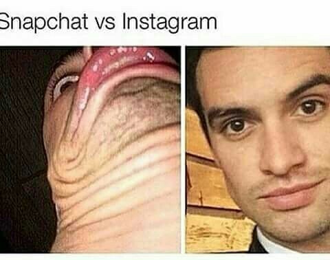 Snapchat contre insta XD - meme