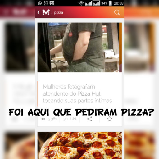 Olha a Pizza - meme