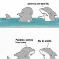 Hahaha esos tiburones
