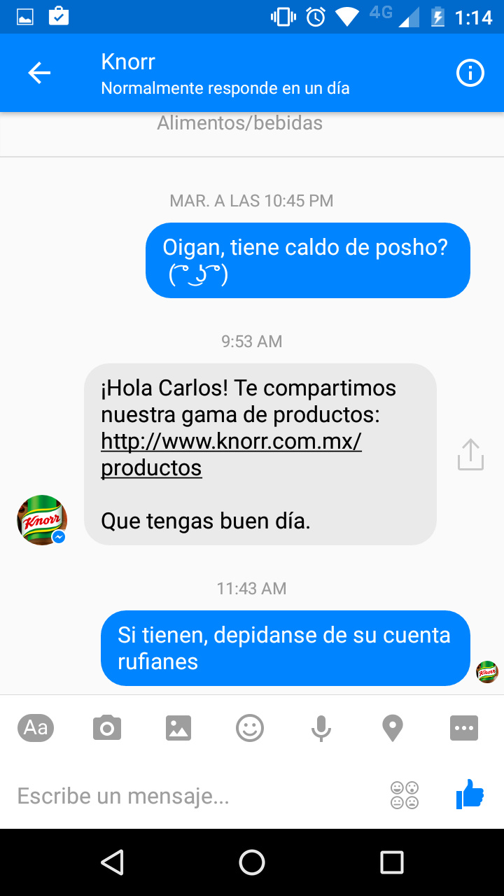 Todos reporten a Knorr (marca que produce cp) - meme