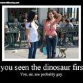 Si tu as vu en premier le dinosaure... tu es probablement gay