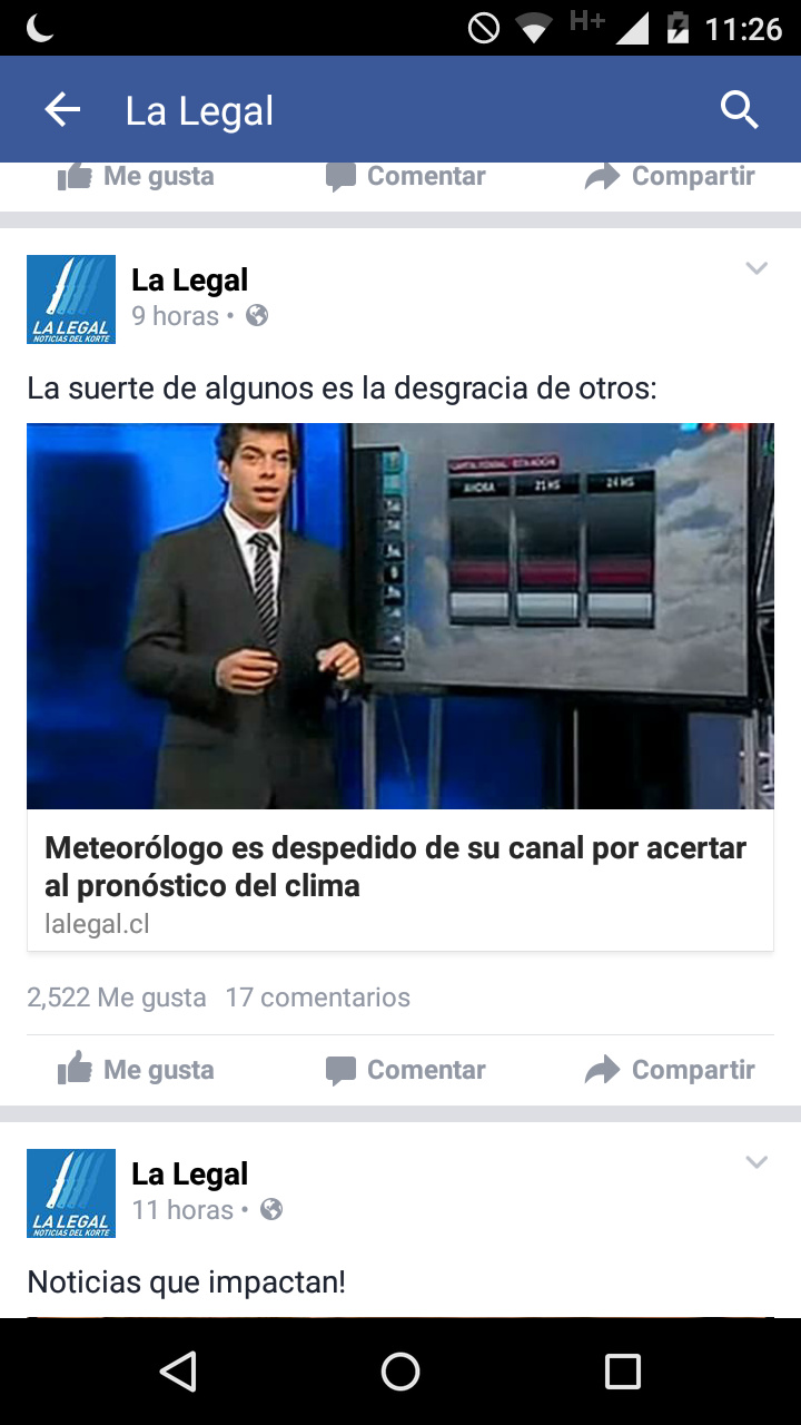 La mejor pagina de noticias FALSA chilena... - meme