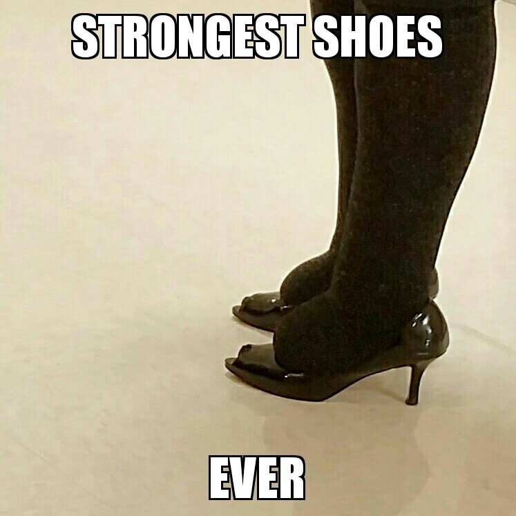 Strongest shoes ever - meme