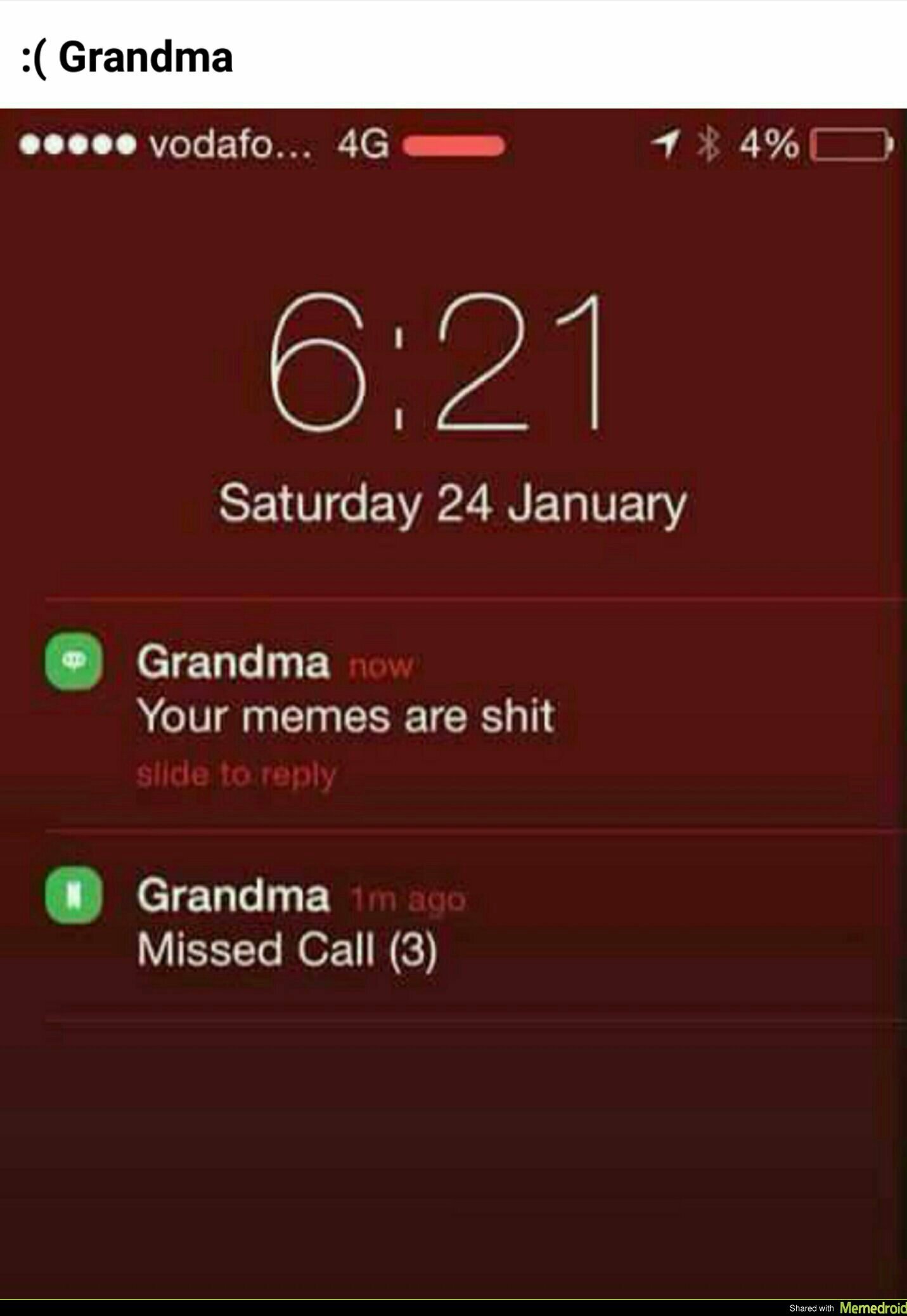 Grandma :( - meme