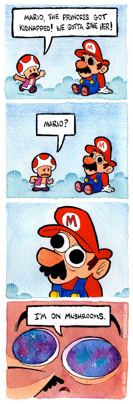 Mario is high - meme
