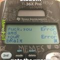 Yes, I write on my calculator