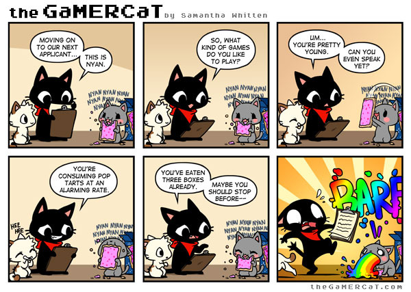 I like Glitch more than Gamer Cat - meme