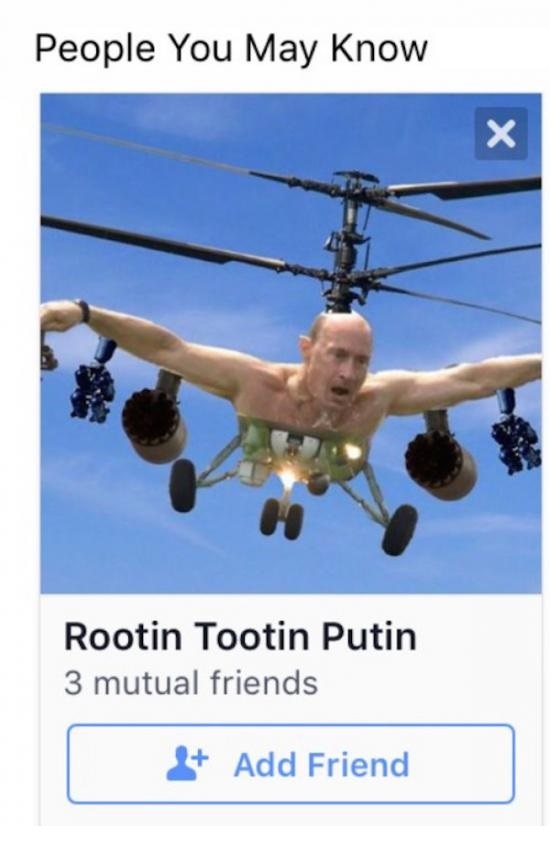 Putin rootin - meme