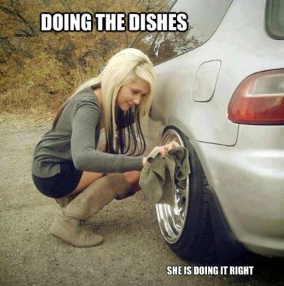 I'd let her wash my dishes - meme