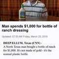 Better be some amazing ranch