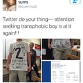 My friend wore this to school today, the Twitter Feminist is triggered and got her triggered friends to attack him. what do you guys think?