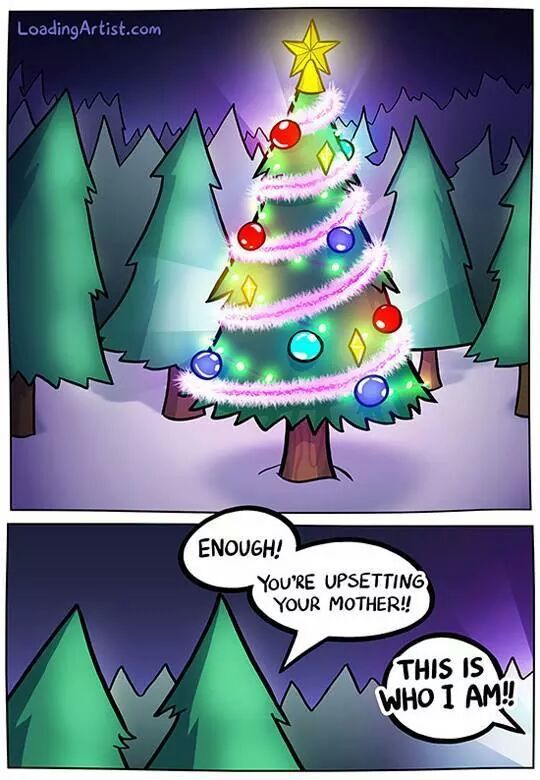 Tree is gay - meme