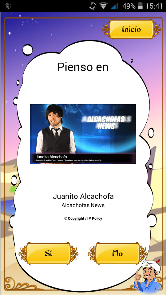 Hasta Juanito Alcachofa es famoso - meme