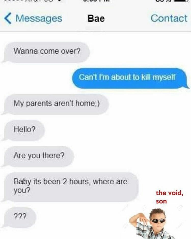 The void :c - meme
