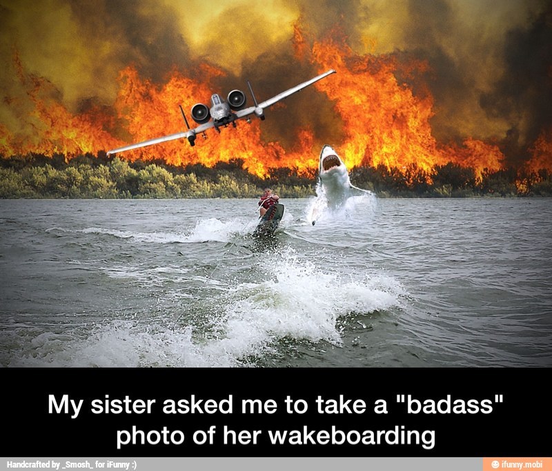 epic wakeboarding pic - meme