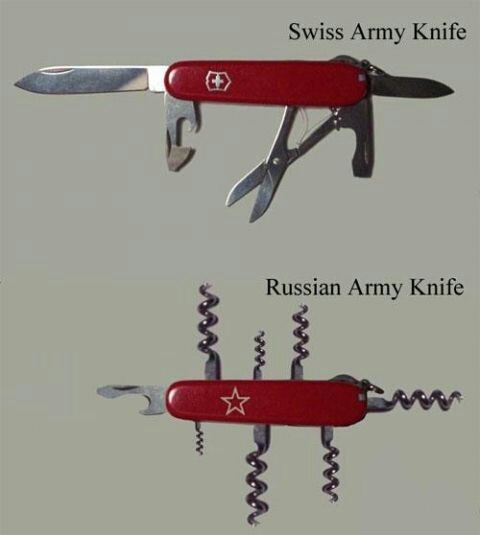 Russian knifes - meme