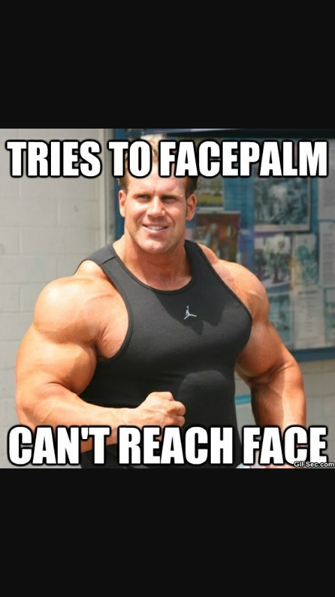 Bad luck bodybuilder - meme