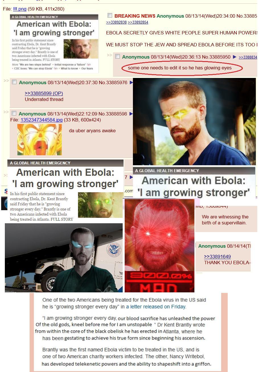Ebola is the secret to superhuman powers - meme