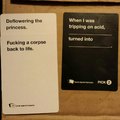 Cards Against Humanity Winning Combo
