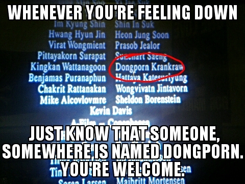I spotted this gem in the Ferngully credits :) - meme