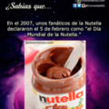 ¿Sabias Qué? Dia Mundial De La Nutella