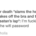 Satandaddy is the wifi password