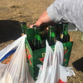 Hang groceries off your beer, carry it easier